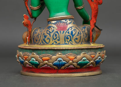 Green Tara Statue