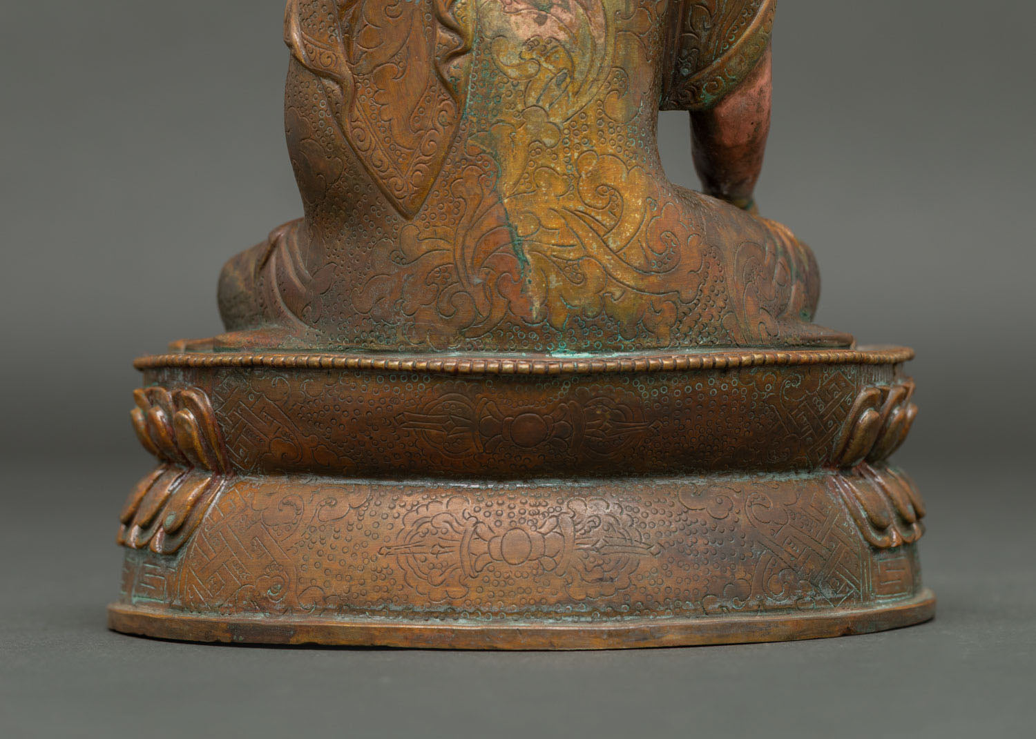 Meditating Buddha Statue from Nepal | Oxidized Copper Sculpture