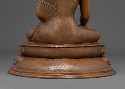 Oxidixed Shakyamuni Buddha Statue