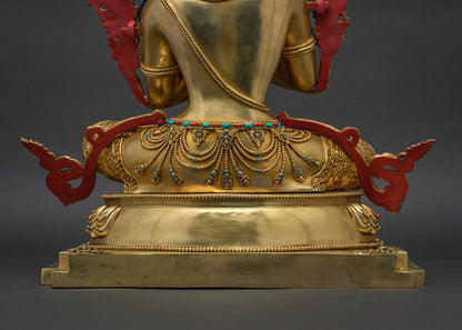 Handcrafted Vajradhara Statue from Nepal | Primordial Buddha Sculpture