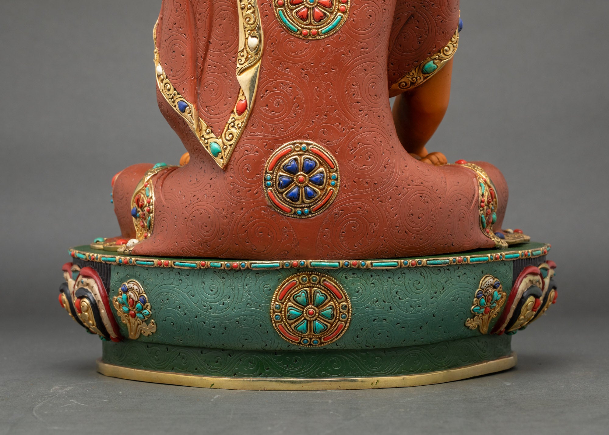 Yellow Buddha Statue | Spiritual Meditation Figurine from Nepal