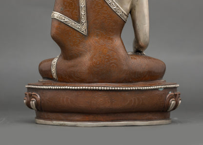 Oxidized Shakyamuni Buddha Statue for Home Decor