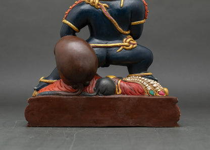 Black Dzambhala Statue | Handcrafted Copper Art