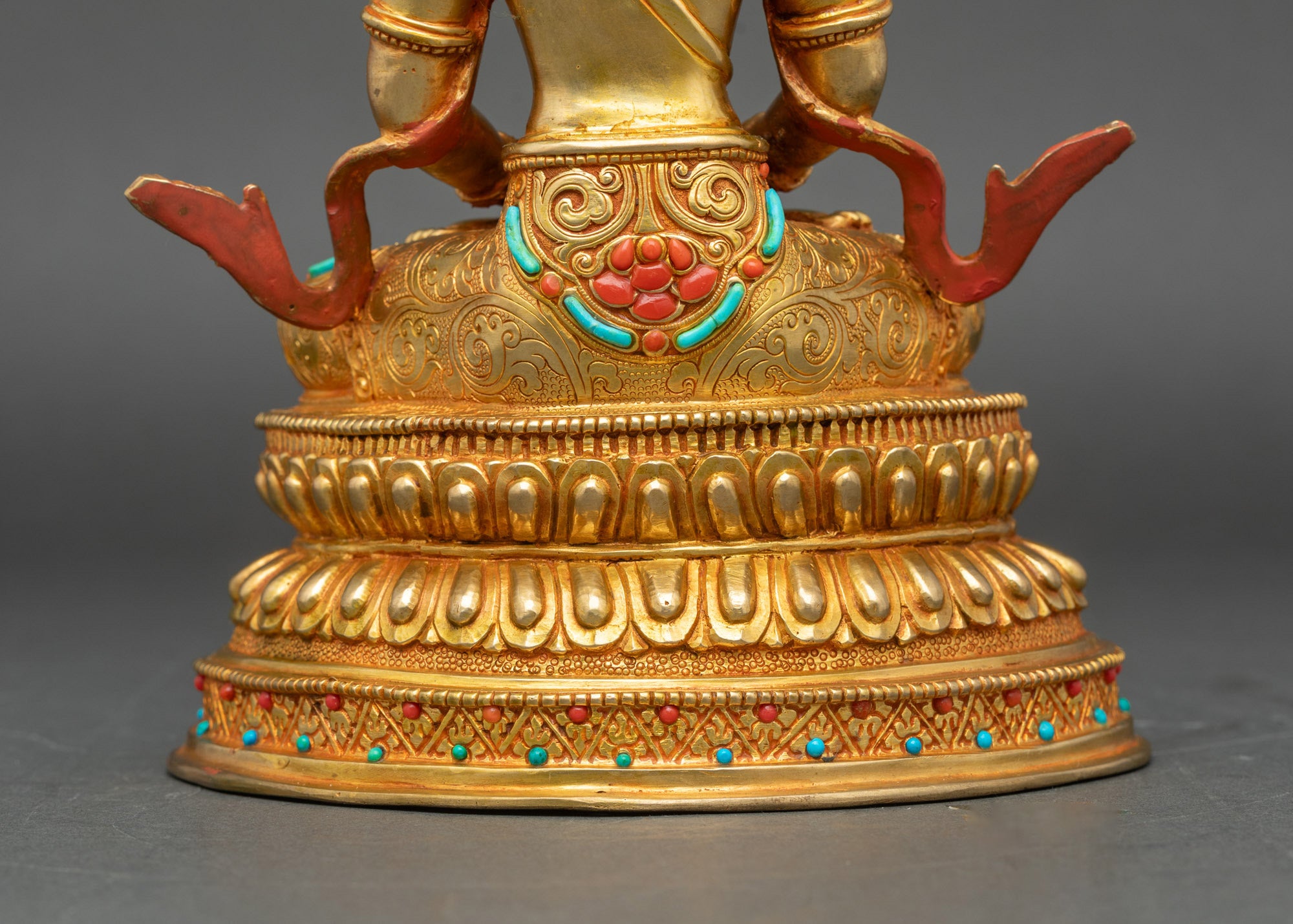 Awakened Amitayus Statue – Nepalese Artisan Buddha Sculpture