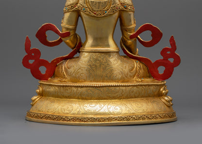 Bodhisattva Jizo Ksitigarbha Statue | Traditional Nepalese Handicraft