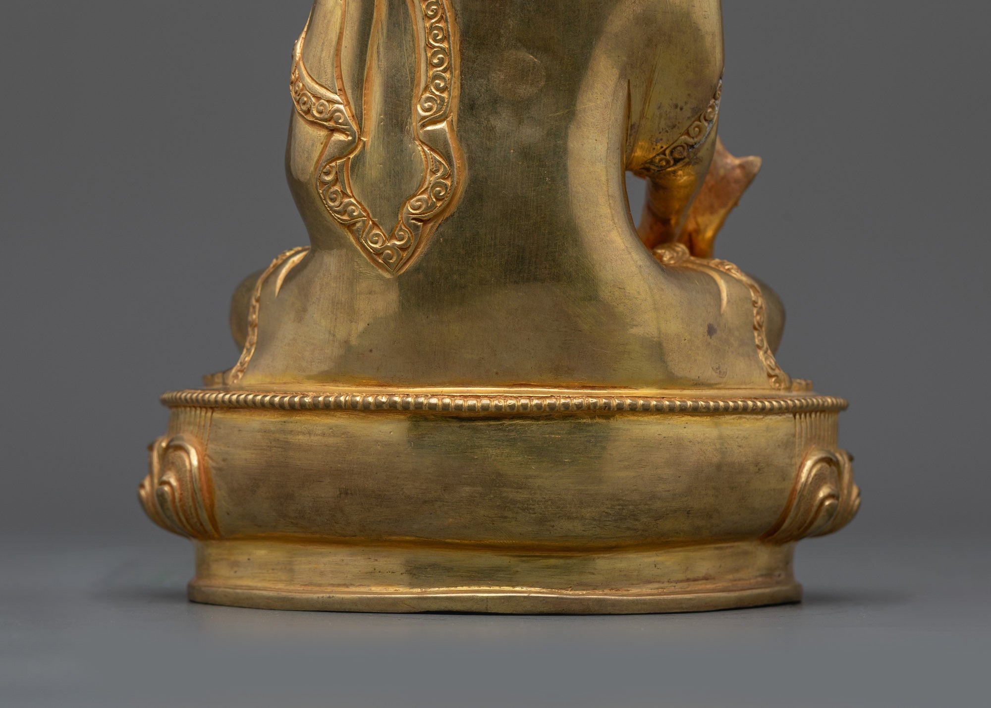 Handmade Bhaisajyaguru Statue from Nepal | Tradational Tibetan Artwork