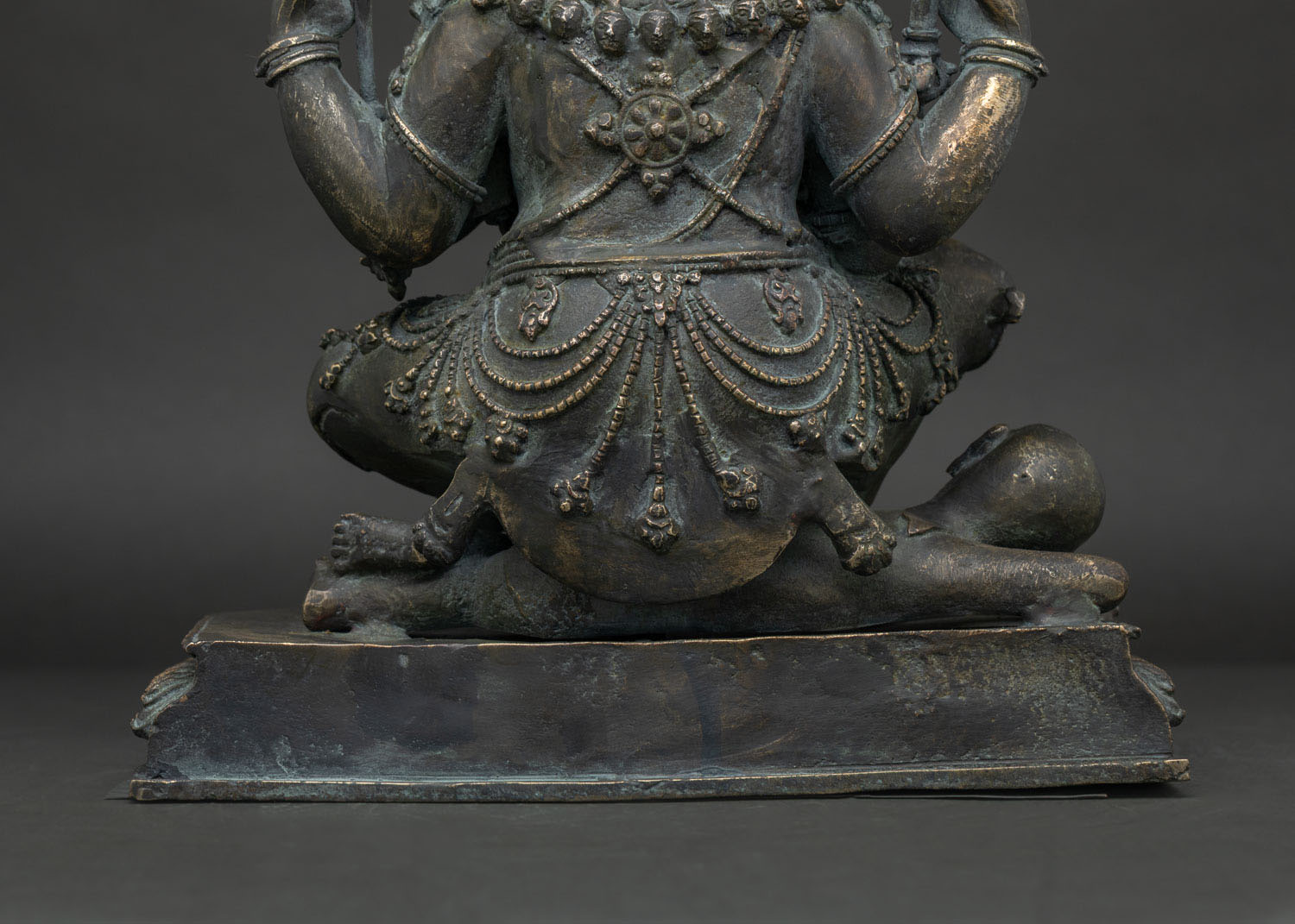 Four-Armed Mahakala Statue | Handcrafted Solid Bronze Figurine