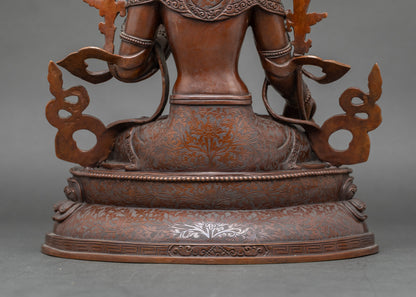 White Tara Goddess Statue | Spiritual Nepalese Artwork