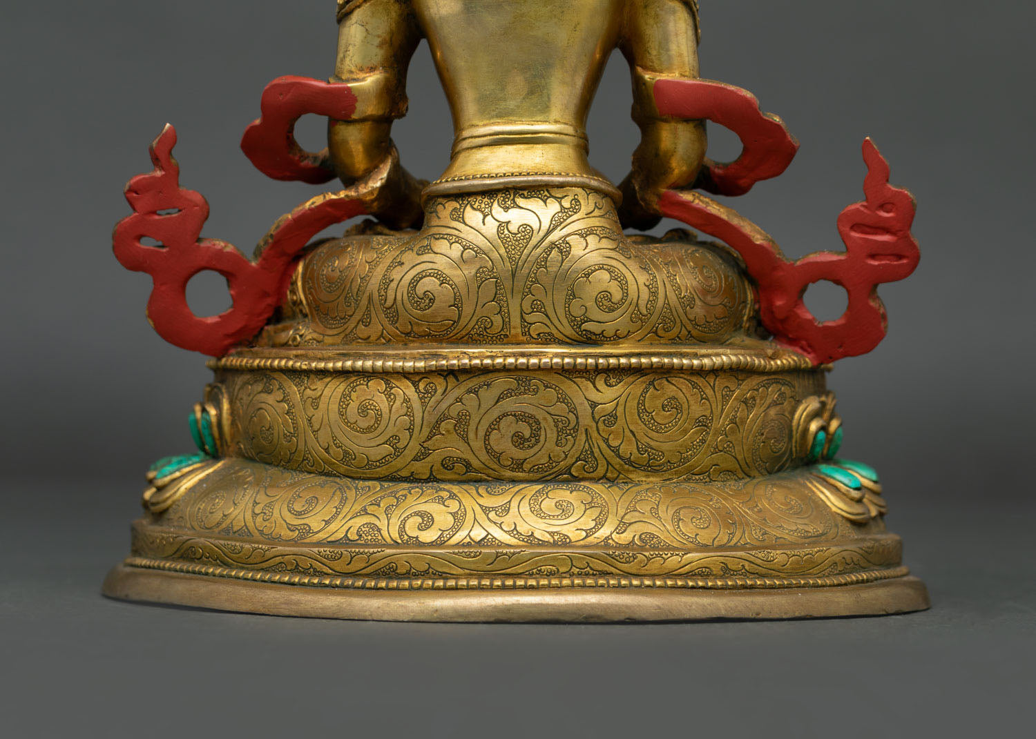 Luxury Amitayus Statue | Finely Detailed Copper Buddhist Artwork