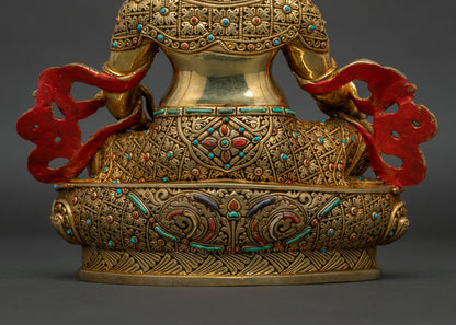 Jambhala Statue for Wealth & Protection | Tibetan Altar Sculpture