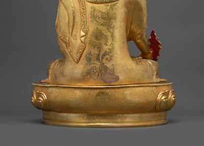 Healing Buddha Bhaisajyaguru Sculpture | Tibetan Master for Altars