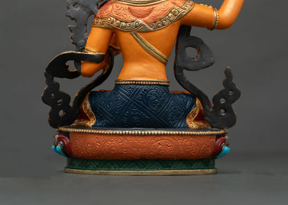 Manjushree Wisdom Deity Statue | Buddhist Spiritual Decor