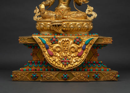 Green Tara with Throne