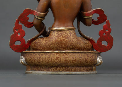 Authentic Vajrasattva Statue | Oxidized Copper Sculpture