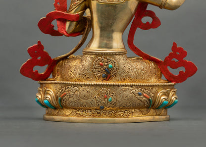 Manjushri Statue – Himalayan Spiritual Sculpture from Nepal