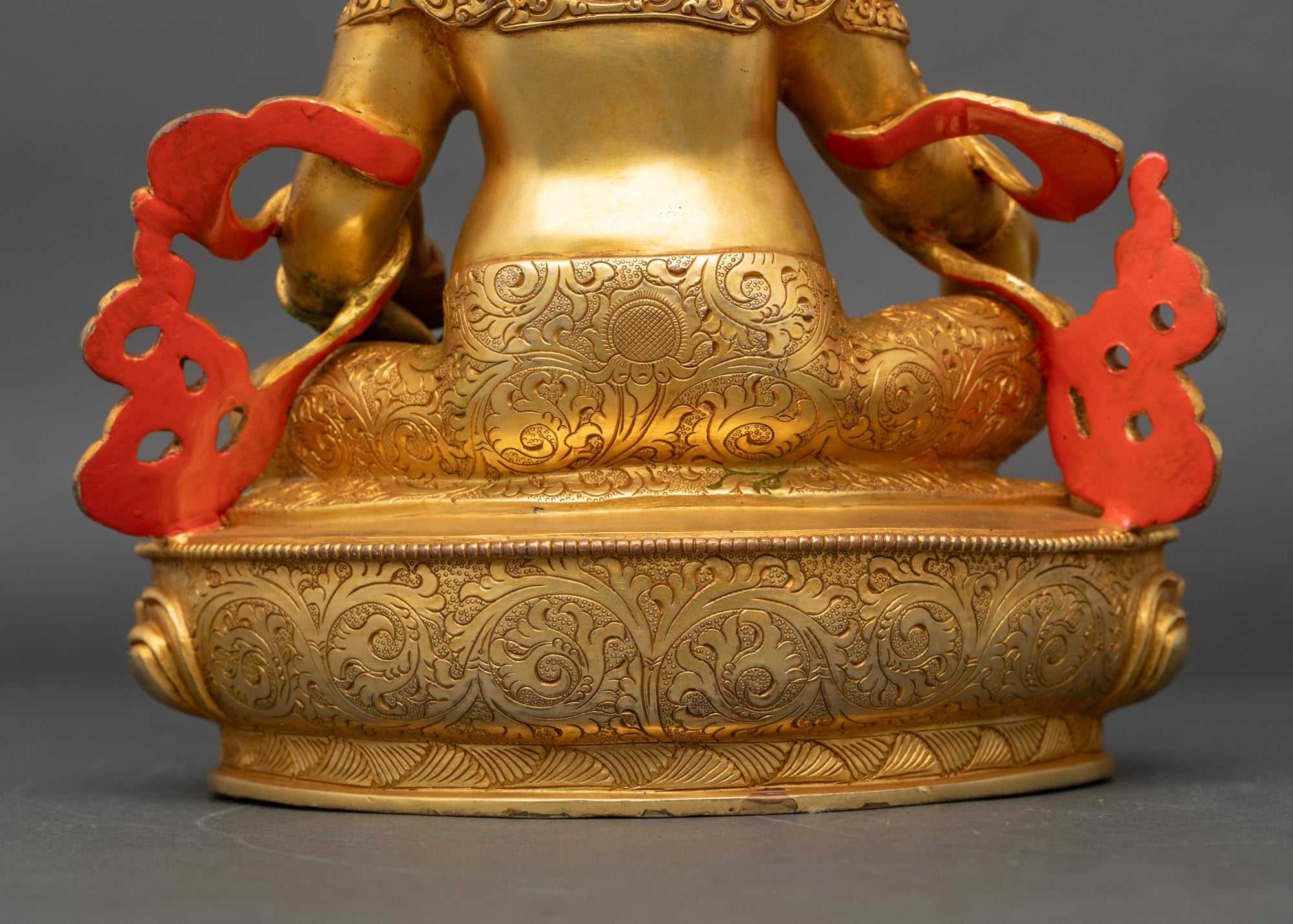 Wealth Dzambhala Statue | 24K Gold Fire-Gilded Nepalese Artwork
