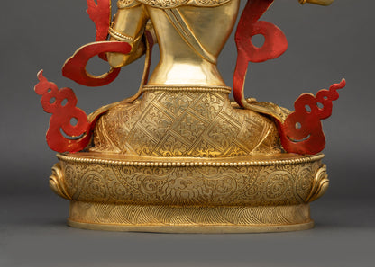 Discover Divine Wisdom with Manjushri Statue | Handicrafted in Nepal
