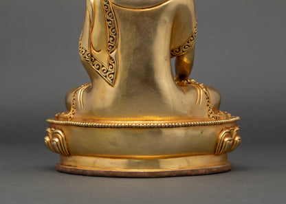 Golden Shakyamuni Buddha Statue for Awakening and Inner Peace