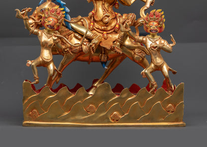 Fierce Protector Goddess Palden Lhamo Statue | Tibetan Buddhist Art