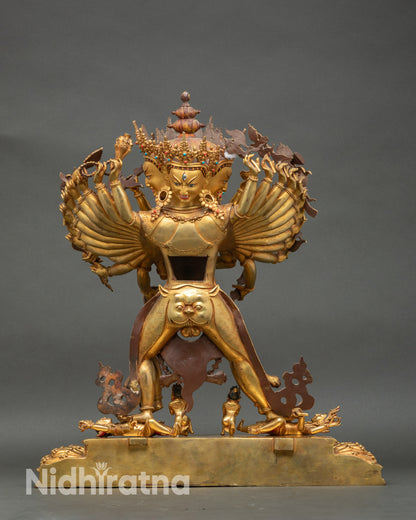 Handcrafted Kalachakra Statue | Anuttarayoga Tantra Deity Sculpture