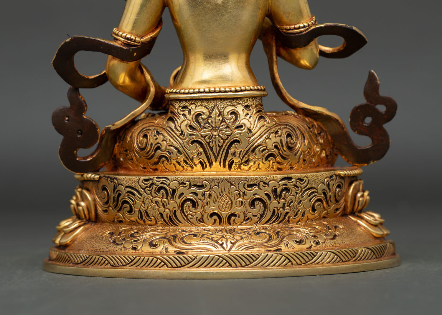 Buddha Vajrasattva Statue | Gold Fire-Gilded Copper Sculpture