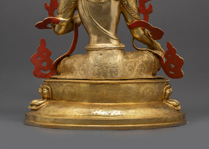 18" Meditation Statue of Mother Green Tara | Blessings of Compassion