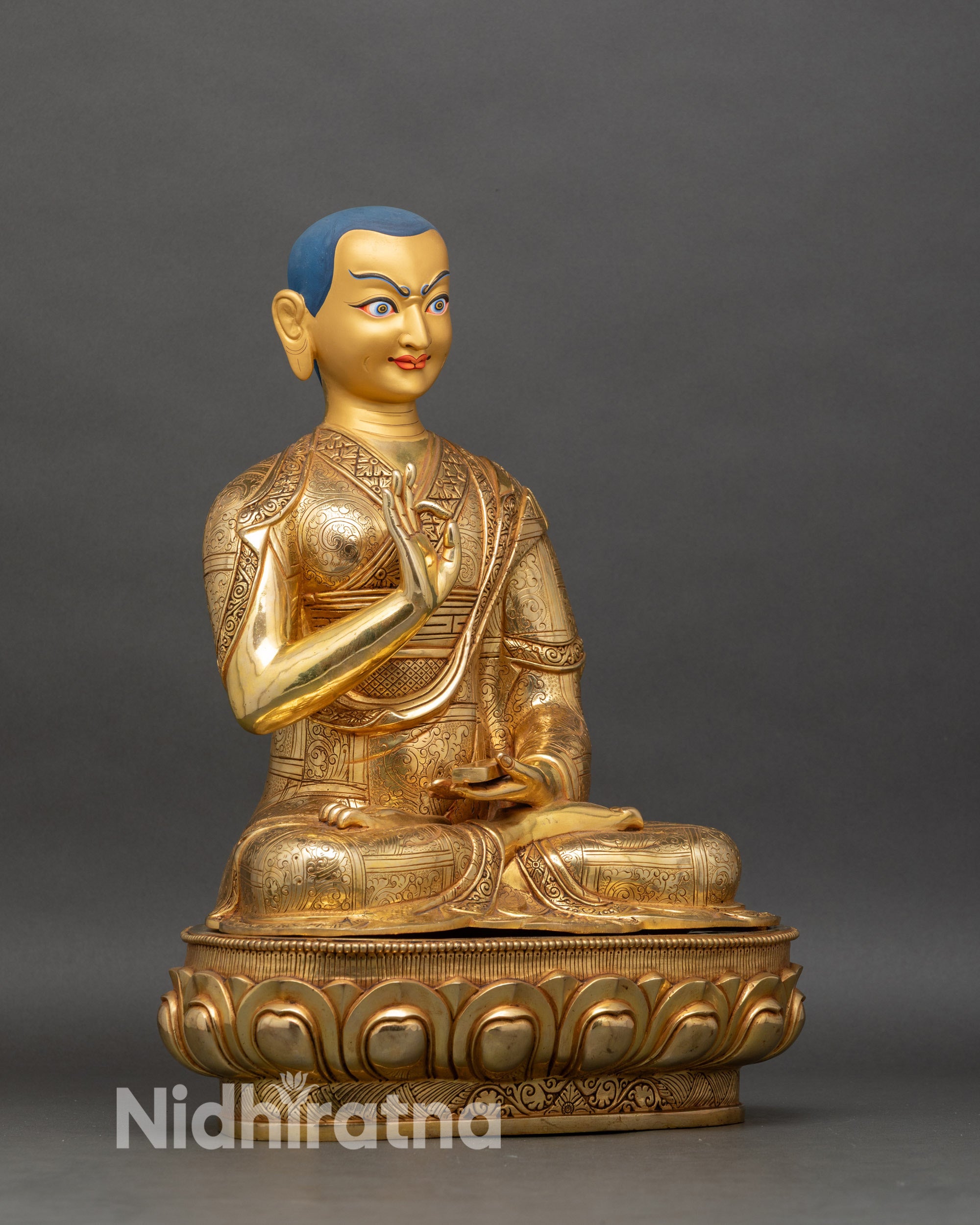 Buddhist Tsongkhapa Set | Handcrafted Trio Set of Buddhist Masters