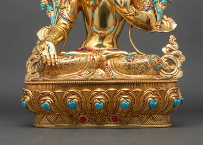 Buy White Tara Statue | Handmade Tibetan Buddhist Sculpture