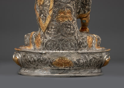 Crowned Shakyamuni Buddha Statue