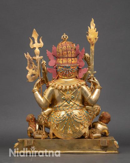 Buddhist Hayagriva Statue | Handmade Copper Art from Nepal