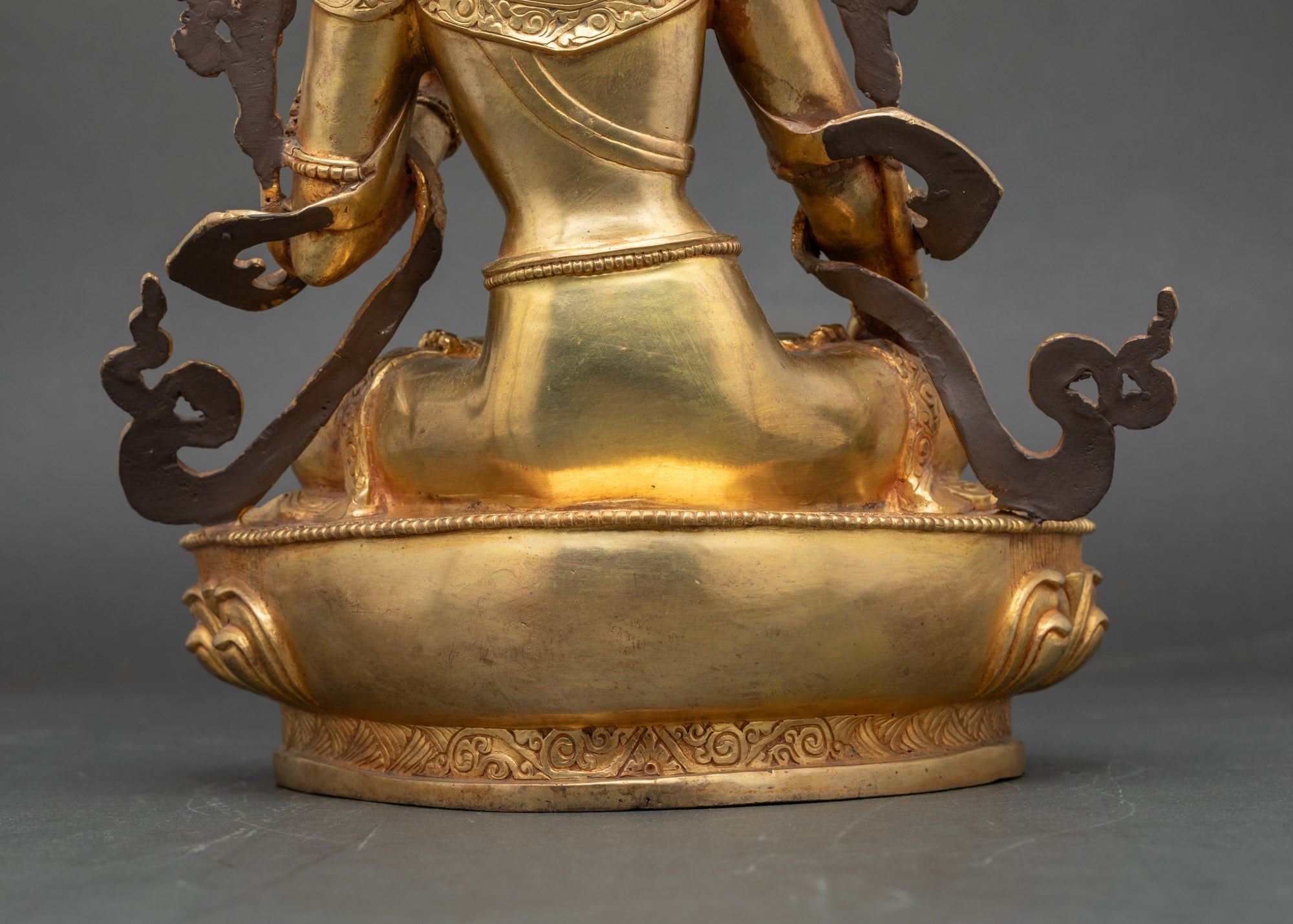 White Tara Blessing Statue | Gold Fire-Gilded Nepalese Buddhist Artwork