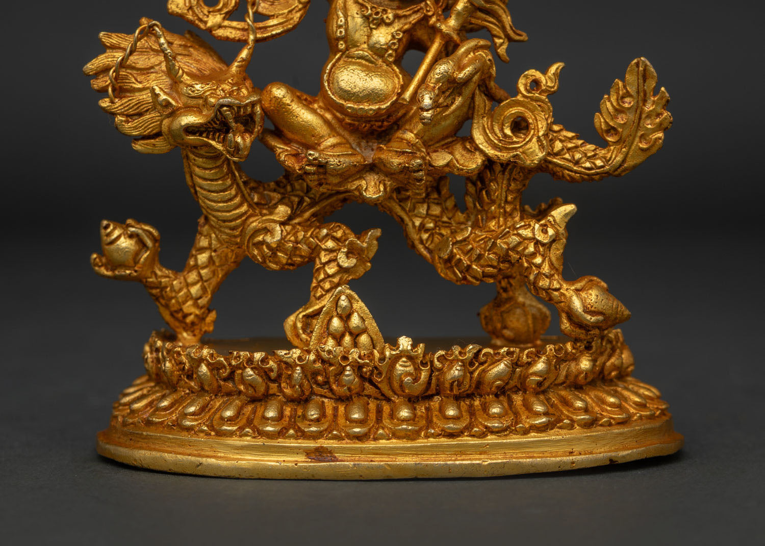 White Dzambhala Statue | Buddhist Wealth Deity Artwork