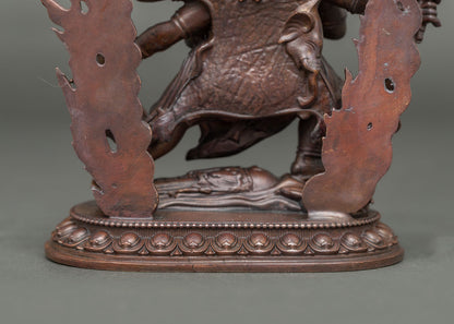 Six Arm Mahakala Statue | Authentic Nepalese Art