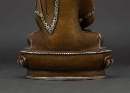 Traditional Amitabha Buddha Statue Handmade in Nepal | Sacred Buddha Statue