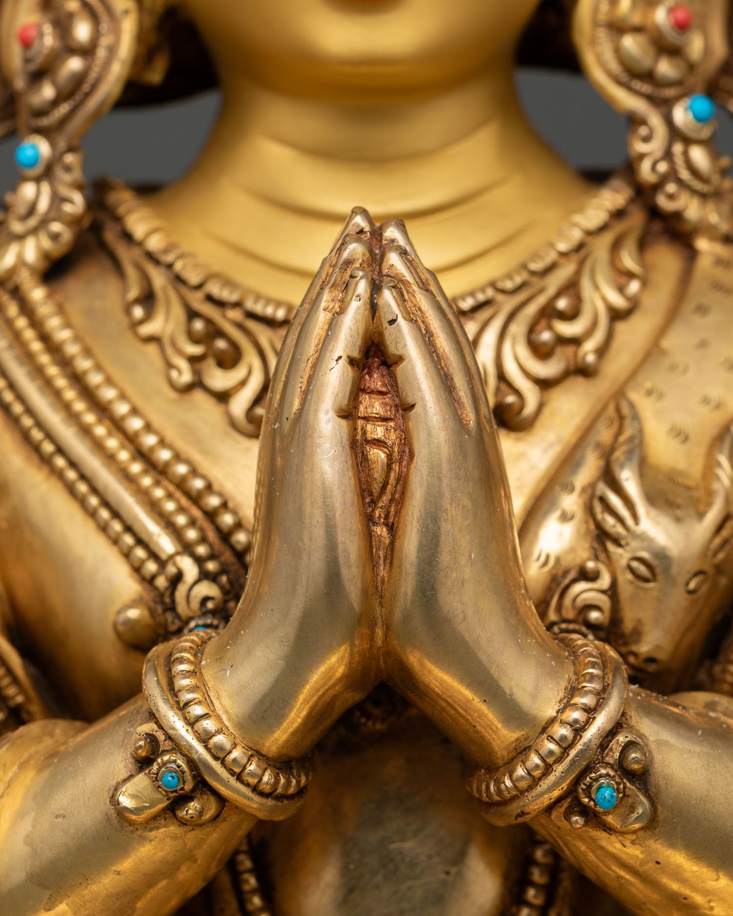 Handmade Chenrezig Statue -  Buddhist Home Altar Decor