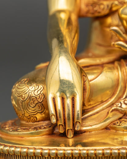 Shakyamuni Buddha Statue | Traditional Nepalese Buddhist Sculpture