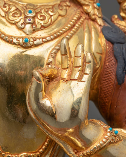 Nepalese Manjushri Statue for Meditation & Devotion