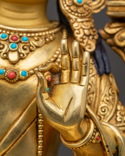 Discover Divine Wisdom with Manjushri Statue | Handicrafted in Nepal