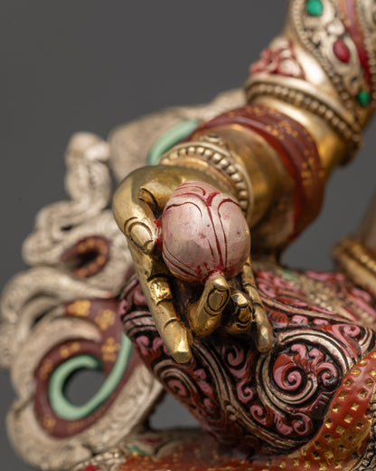 Vajrayana Dzambhala Statue | Traditional Himalayan Buddhist Artwork