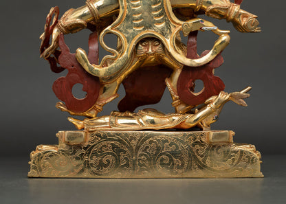 Six Armed Mahakala Copper Statue – Protection and Spiritual Growth