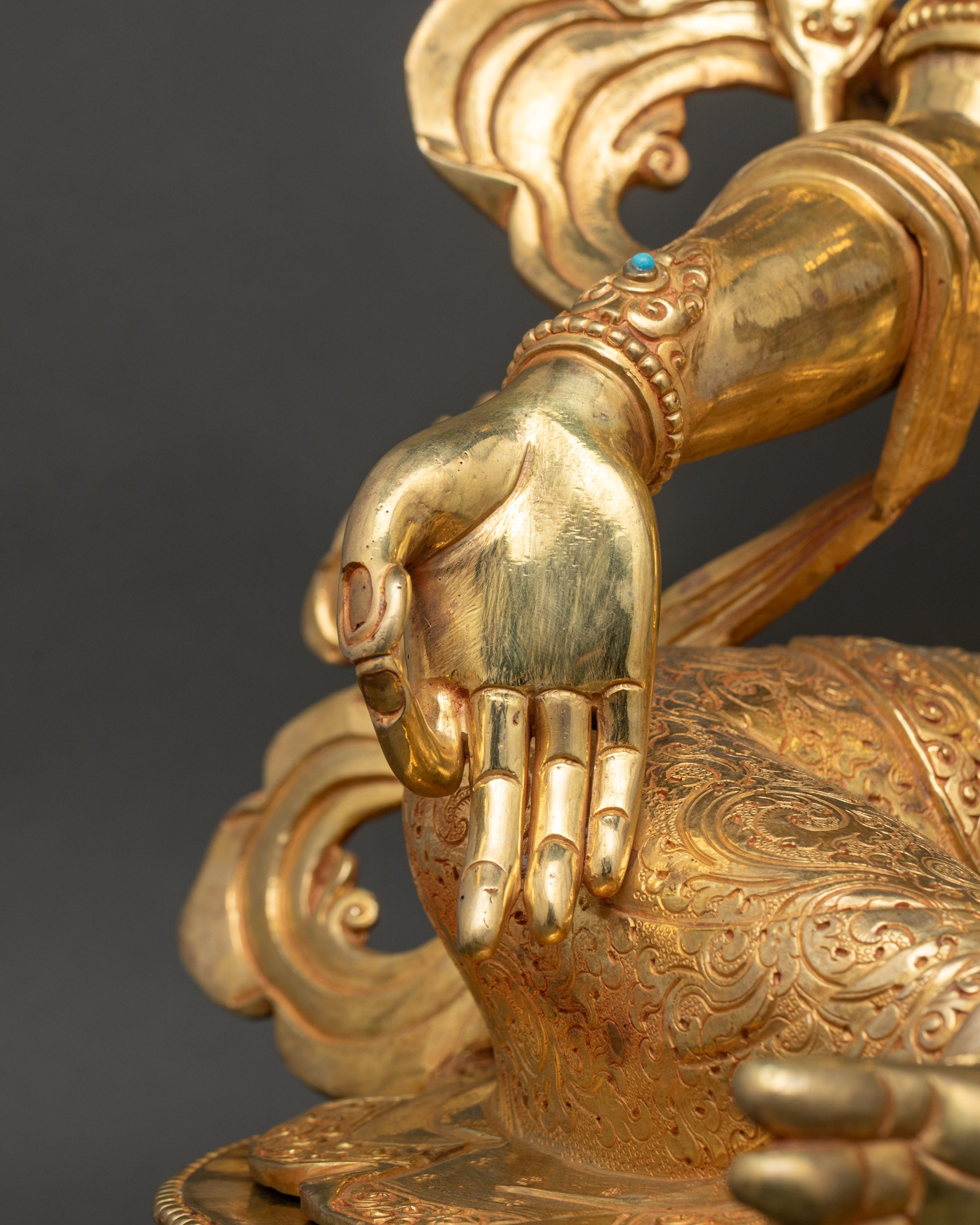 Sacred Green Tara Sculpture from Nepal | Traditional Nepalese Artwork