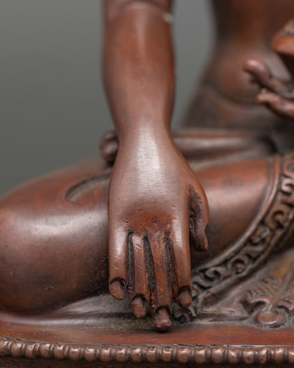 Oxidized Shakyamuni Buddha Statue for Meditation Practice