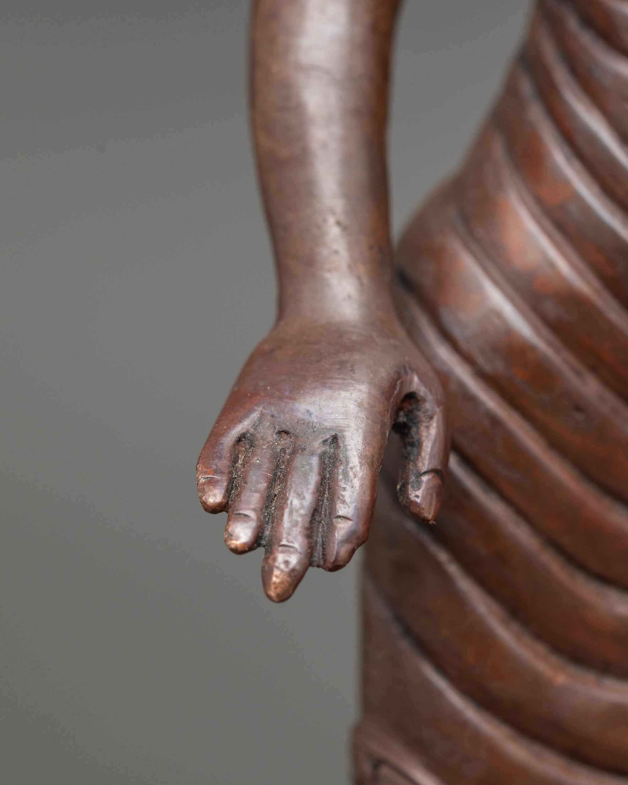 Standing Shakyamuni Buddha Statue | Meditative Nepalese Buddhist Icon