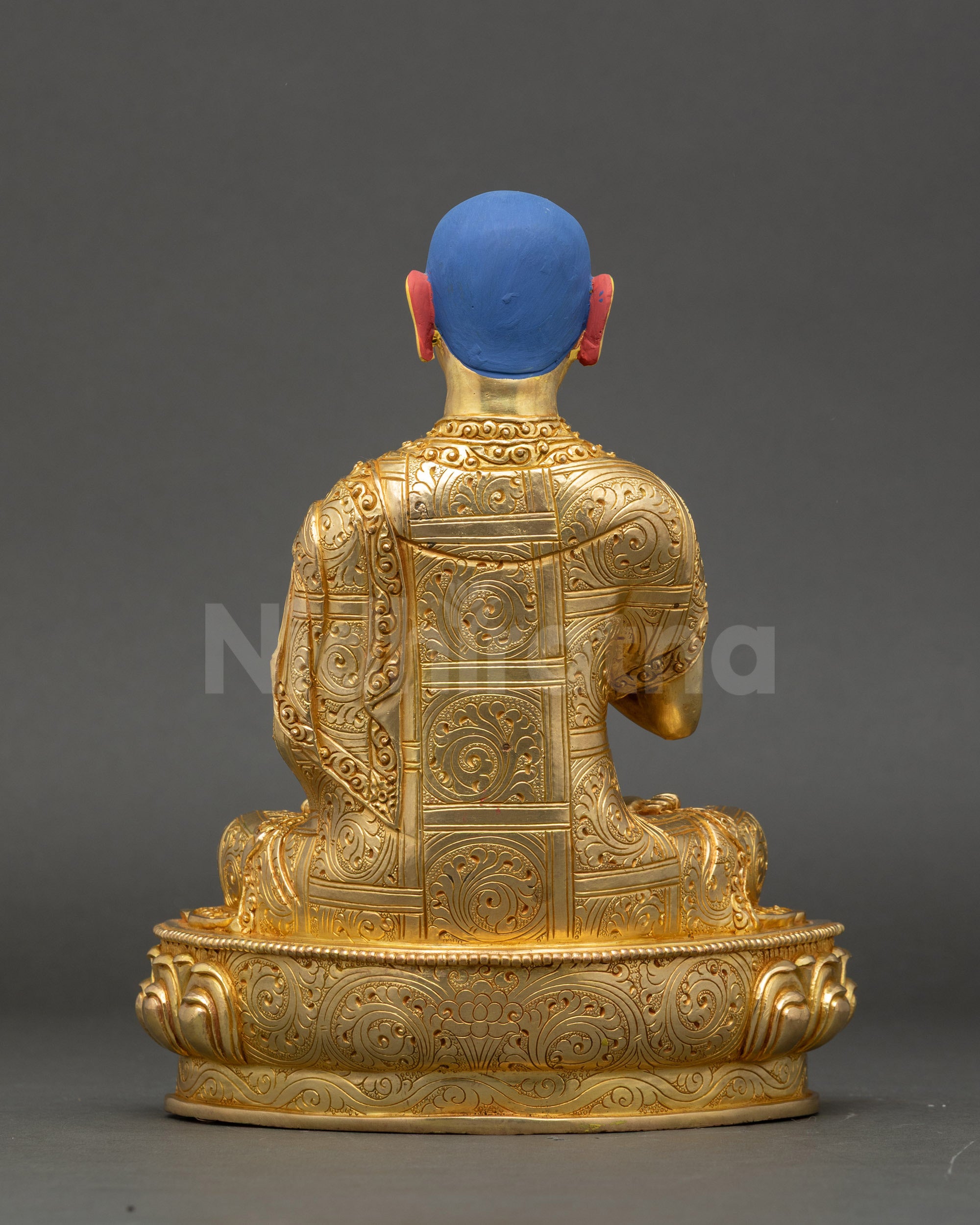 Lama Tsongkhapa Statue Set | Handmade Himalayan Sculptures