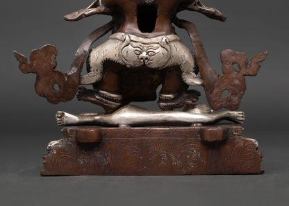 Buddhist Shakya Mahakala Statue | Handmade in Nepal