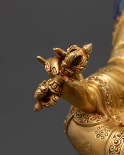 Authentic Guru Rinpoche Sculpture | Gold Fire-Gilded Buddhist Statue