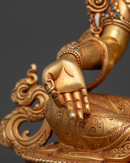 Authentic Green Tara Statue | Peaceful Buddhist Spiritual Decor & Gift