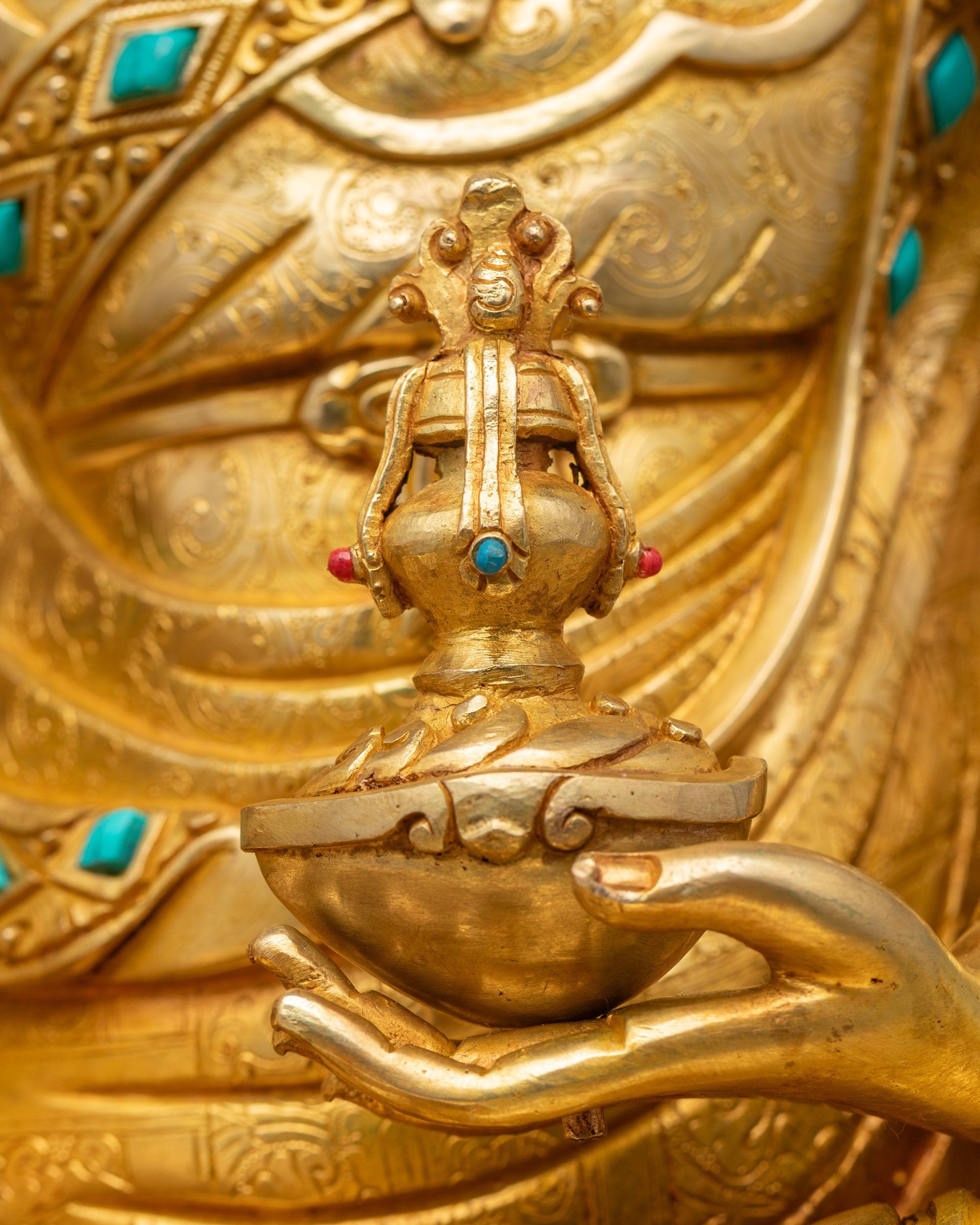 Authentic Guru Padmasambhava Statue from Nepal | Handcrafted Art