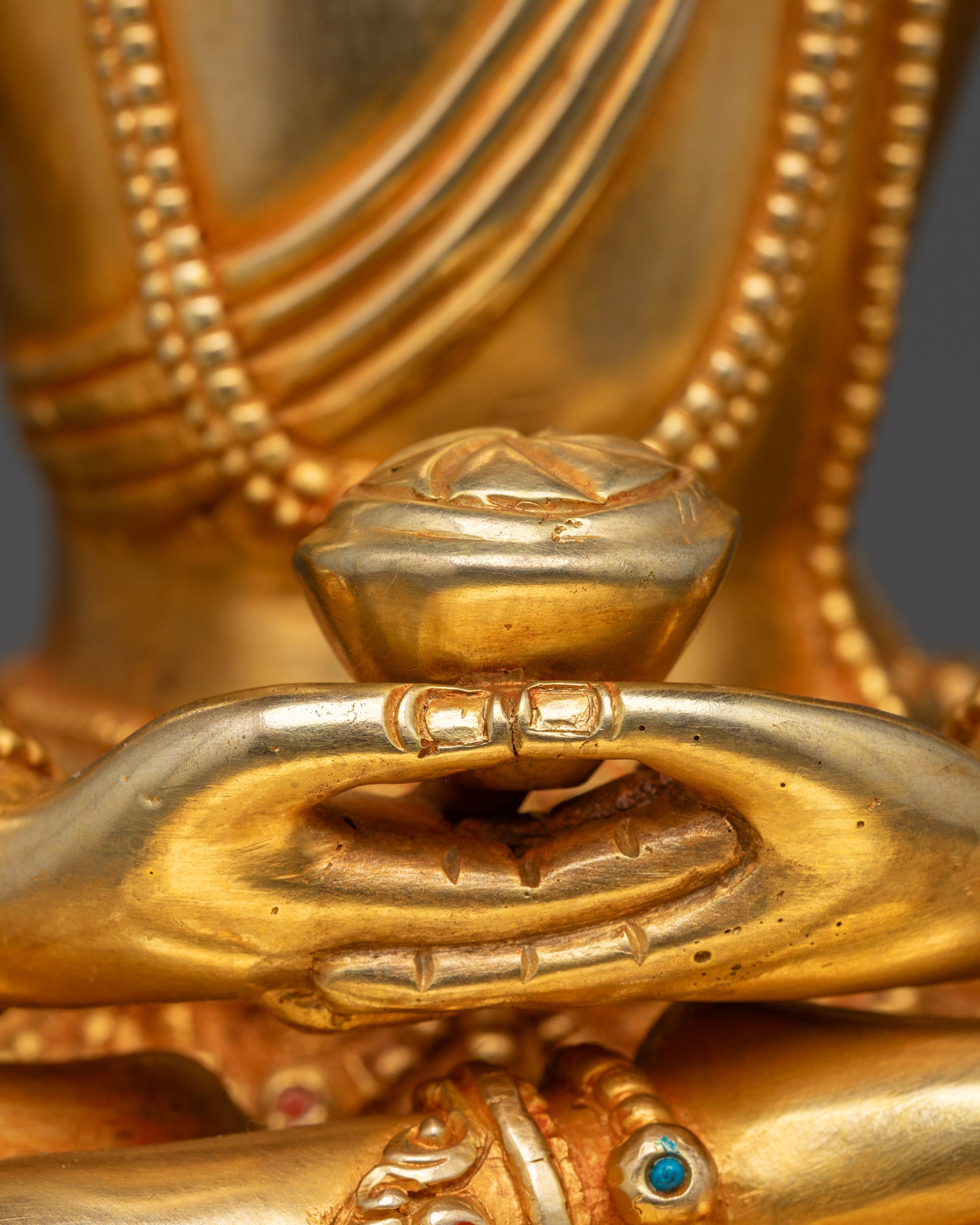 Amitabha Buddha Crowned Form Statue | Himalayan Devotional Art