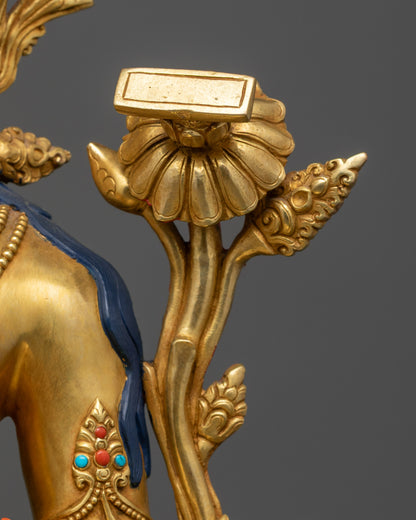 Authentic Bodhisattva Manjushri Statue | Nepalese Lost-Wax Casted Idol